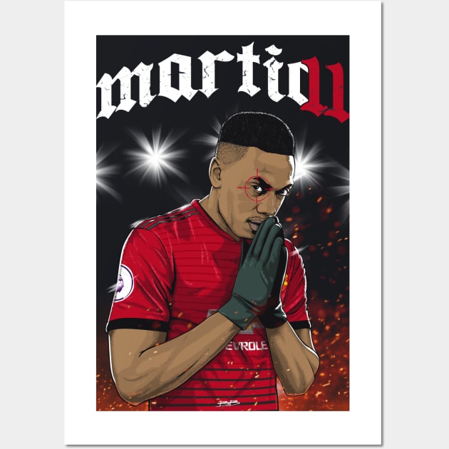 Anthony Martial Wall Art by BokkaBoom